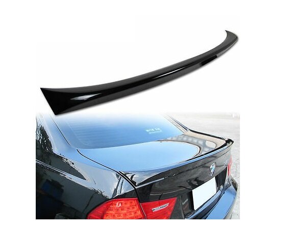 Aerodynamica spoiler glanzend zwart passend voor BMW 3 serie E90 sedan model 2005 - 2012 