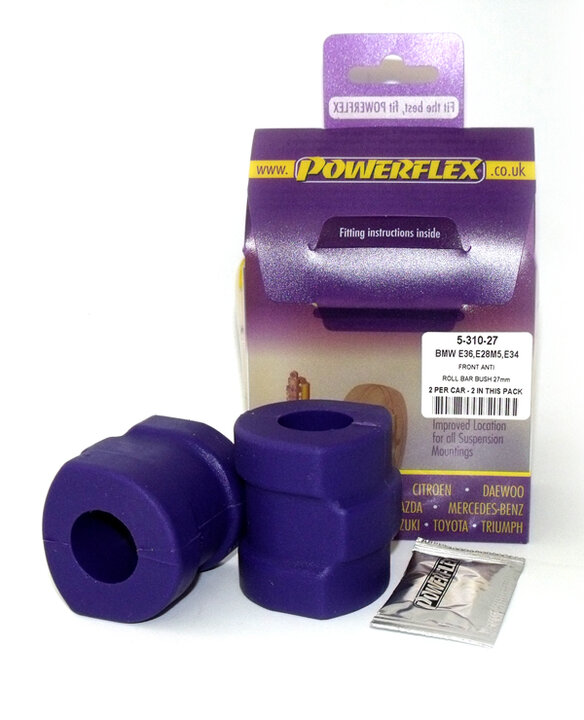 Powerflex Road Series Stabilisatorstangbevestiging voor 27mm BMW 3 serie E36 Compact 1993 – 2000