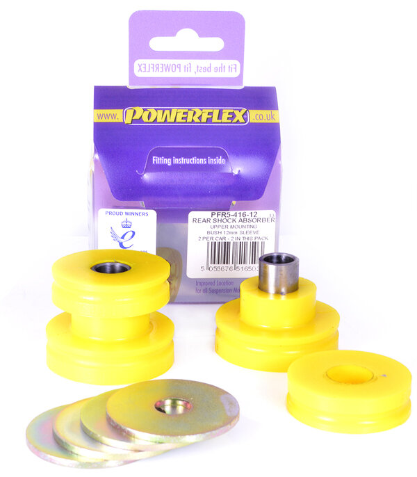Powerflex Road Series Schokdemper achter montagebus boven 12mm BMW 1 serie E81 E82 E87 E88 2004 – 2013