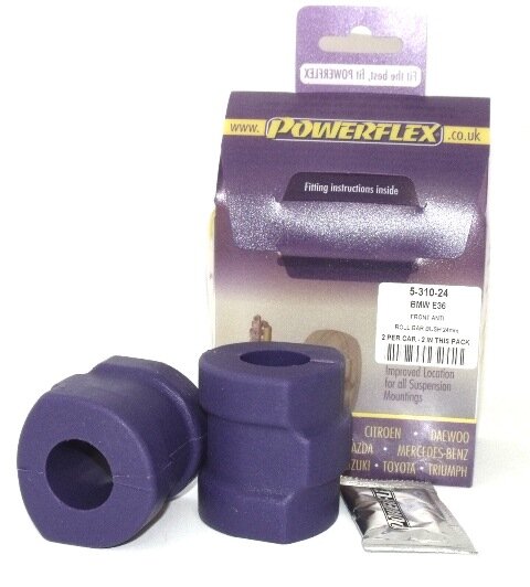 Powerflex Road Series Stabilisatorstangbevestiging voor 24mm BMW 8 serie E31 1989 – 1999