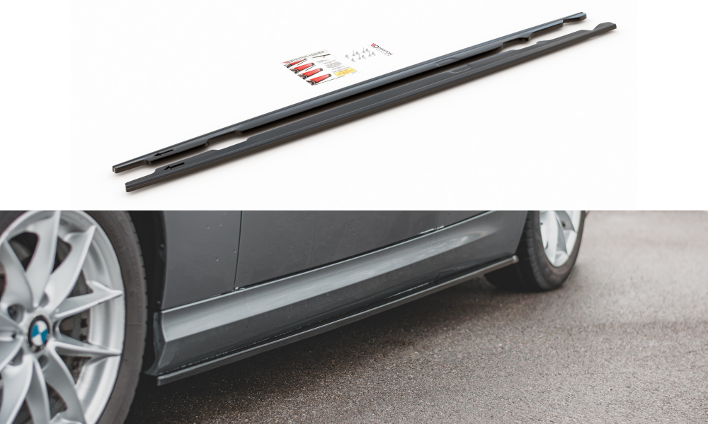 Maxton Design sideskirts extensions BMW 3 serie E90 LCI en E91 LCI met standaard sideskirts