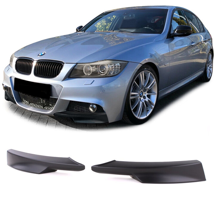 Splitters ongespoten passend voor BMW 3 serie E90 LCI en E91 LCI model 2008 - 2011 met M pakket voorbumper