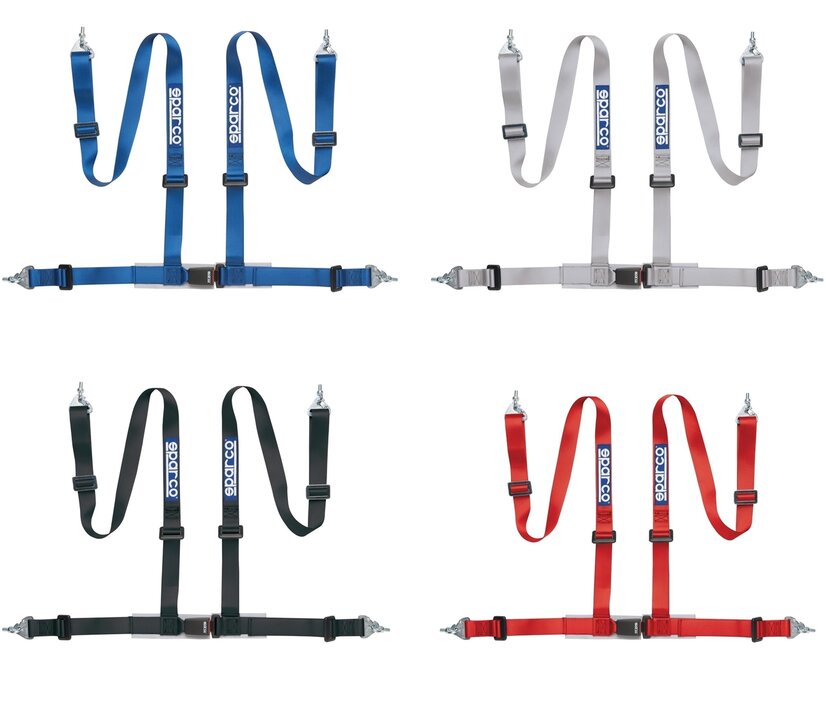 Sparco 4 punts gordel met haken/ogen