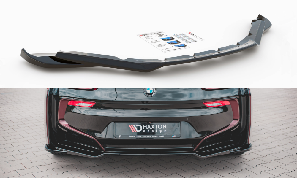 Glanzend zwarte splitter passend voor BMW i8 Maxton Design