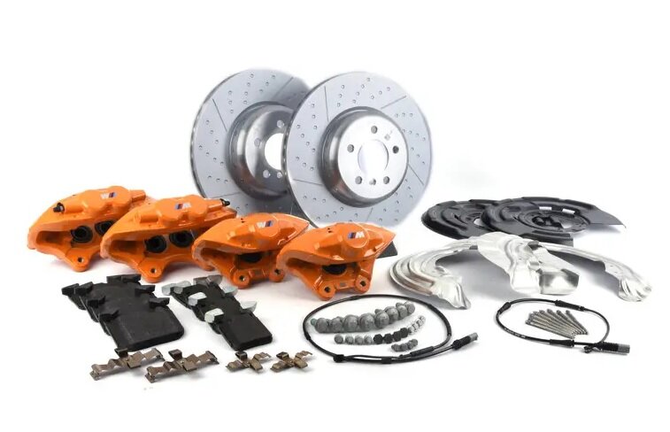 M Performance Big Brake kit passend voor BMW F20 F21 F22 F23 F30 F31 F32 met oranje remklauwen origineel BMW