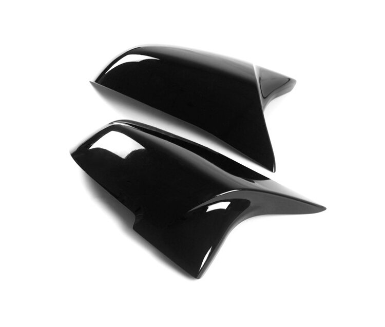 EVO look spiegelkappen glanzend zwart passend voor BMW 5 serie F10 LCI en BMW 6 serie F06 F12 F13 en BMW 7 serie F01 