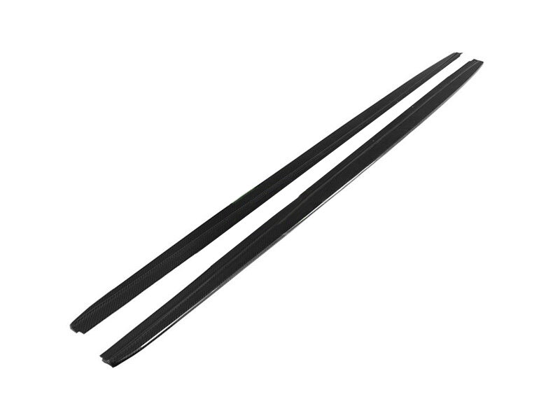 Performance look aanzet sideskirts carbon look passend voor BMW 5 serie F10 en F11 met M pakket sideskirts