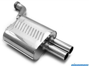 Eisenmann einddemper 2x76mm BMW 5 serie E39 8 cilinder sedan standaard bumper