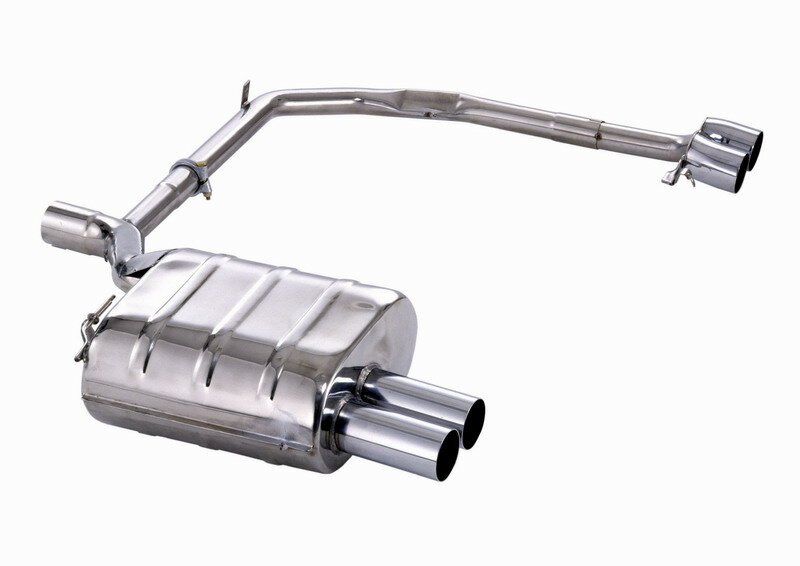 Eisenmann einddemper 4x76mm BMW 5 serie E39 8 cilinder sedan standaard bumper