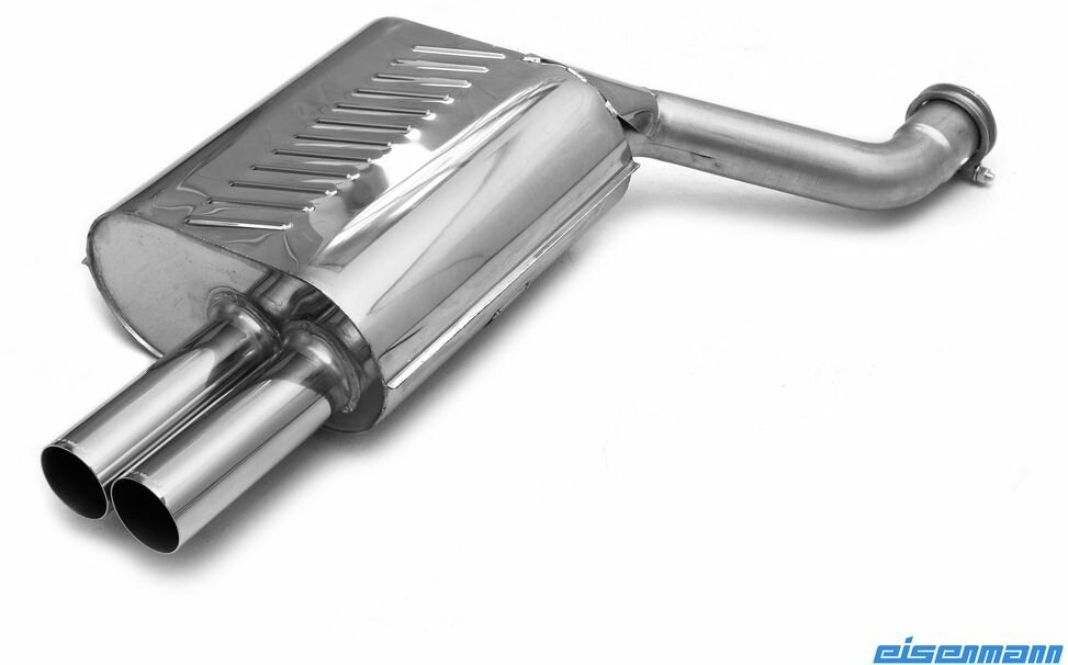 Eisenmann einddemper 2x76mm BMW 5 serie E39 540i touring standaard achterbumper