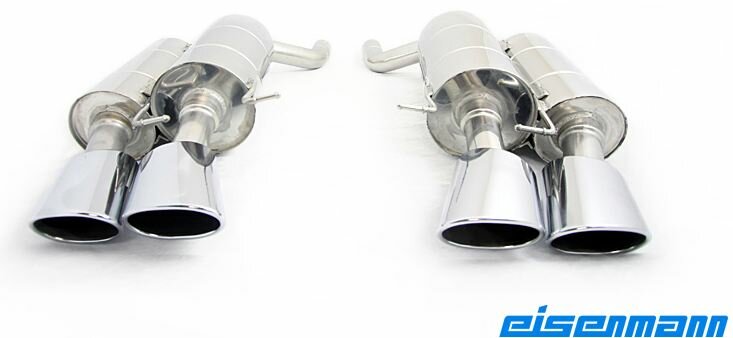 Eisenmann einddemper 4x ovaal 120x77mm BMW 5 serie E60 M5