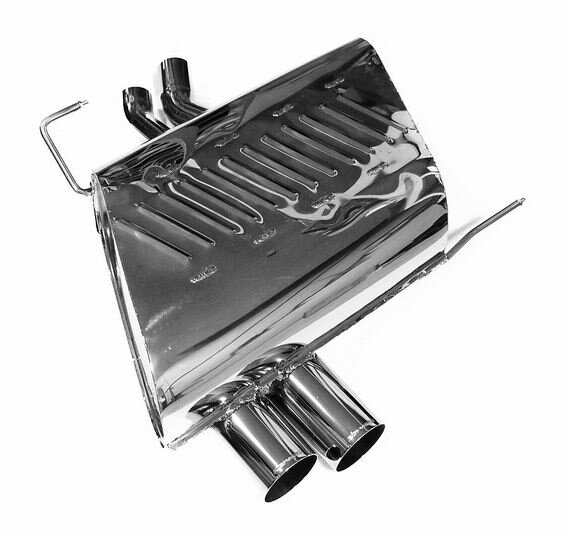 Eisenmann einddemper 2x76mm BMW Z4 E85 E86 voor aerodynamic achterbumper 2006 -