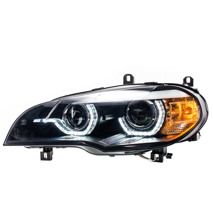 Angel eyes koplampen passend voor BMW X5 E70 model 2007 - 2010 zonder bochtverlichting