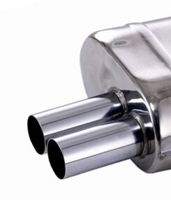 Eisenmann einddemper 2x83mm BMW 5 serie E39 6 cilinder sedan M-Techniek bumper