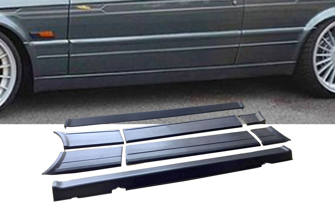 Sportlook sideskirts en zijpanelen type 2 passend voor BMW 3 serie E30 sedan 4 deurs en touring