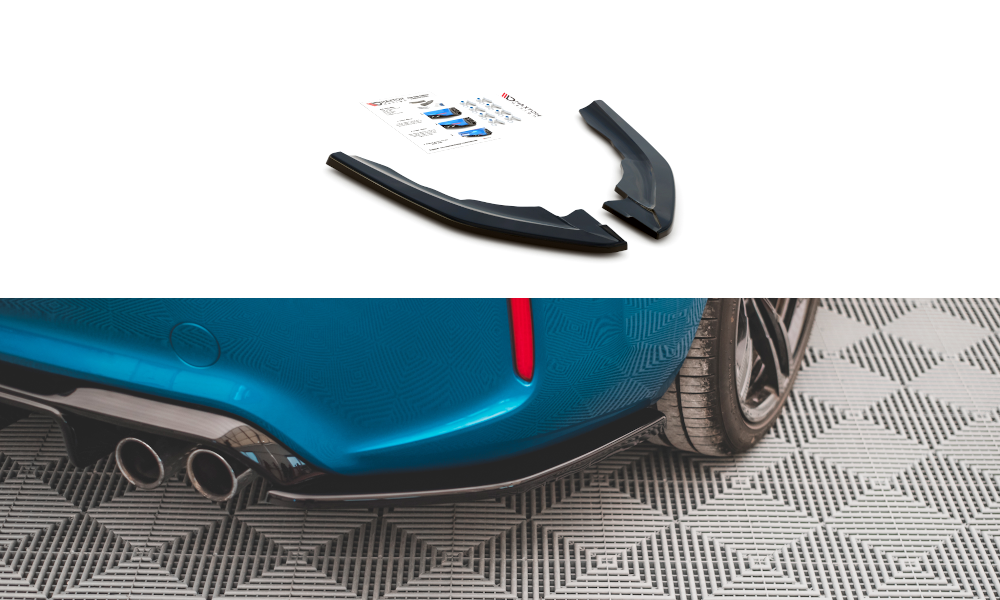 Zijsplitters achter versie 3 passend voor BMW M2 F87