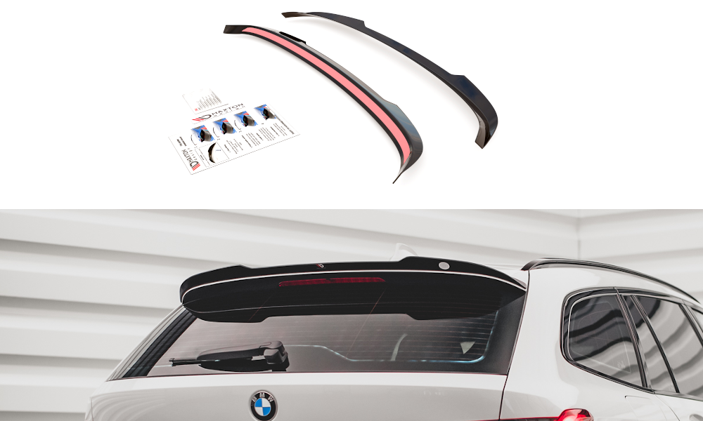 Achterspoiler glanzend zwart passend voor BMW 3 serie G21 touring Maxton Design