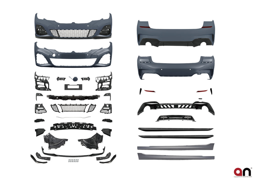 AN Premium performance look pakket zonder ACC passend voor BMW 3 serie G20 model 2019 - 2022 