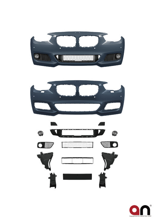 AN Premium sportlook voorbumper passend voor BMW 5 serie F07 5GT model 2009 - 2013