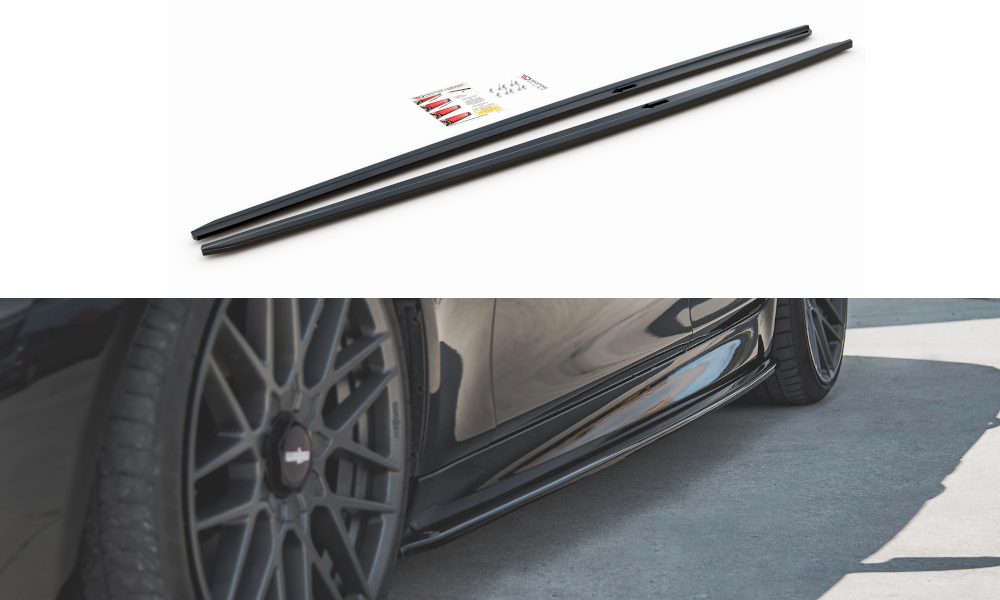 Sideskirts extensions V2 passend voor BMW 5 serie F10 en F11 met M pakket sideskirts Maxton Design