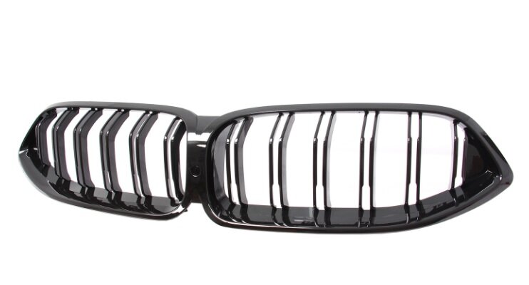 Grillen dubbelspijls glanzend zwart passend voor BMW 8 serie G14,  G15 en G16
