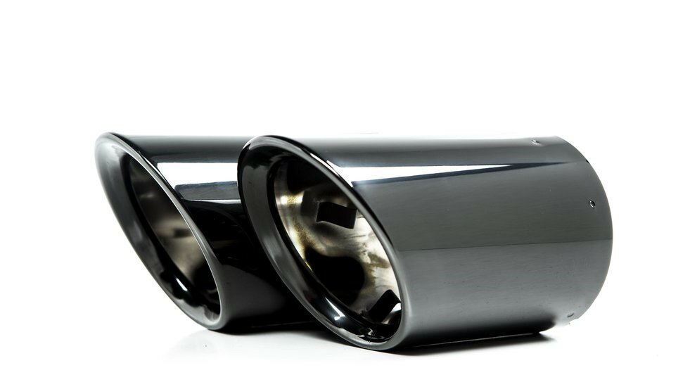 Uitlaat eindstukken black chrome passend voor BMW 3 serie G20 en G21 origineel BMW