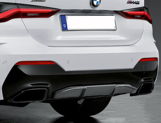 Uitlaat eindstukken glanzend zwart M340i passend voor BMW 3 serie G20 en G21 origineel BMW