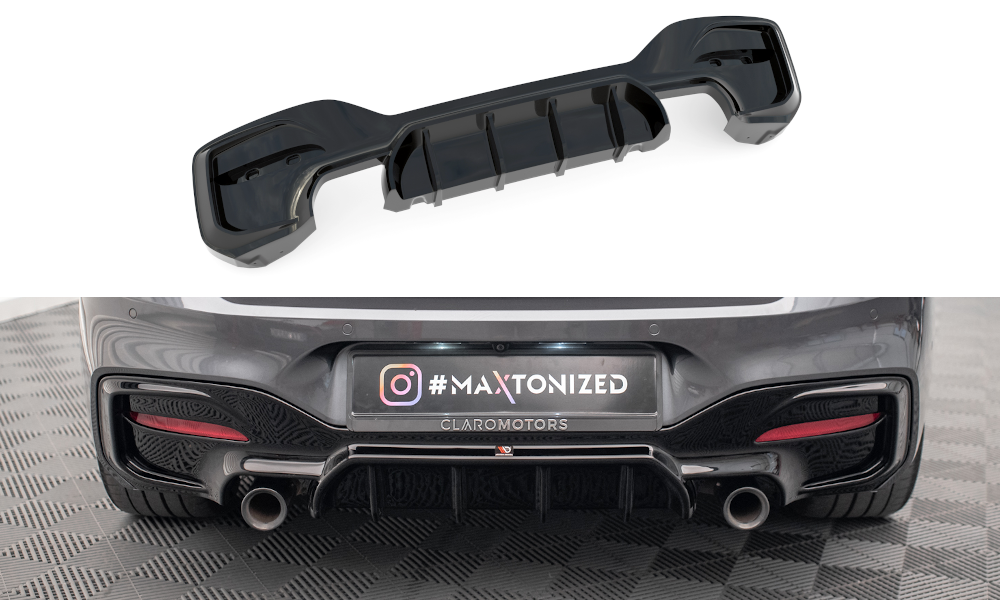 Performance look diffuser passend voor BMW 1 serie F20 LCI en F21 LCI M135i M140i Maxton Design