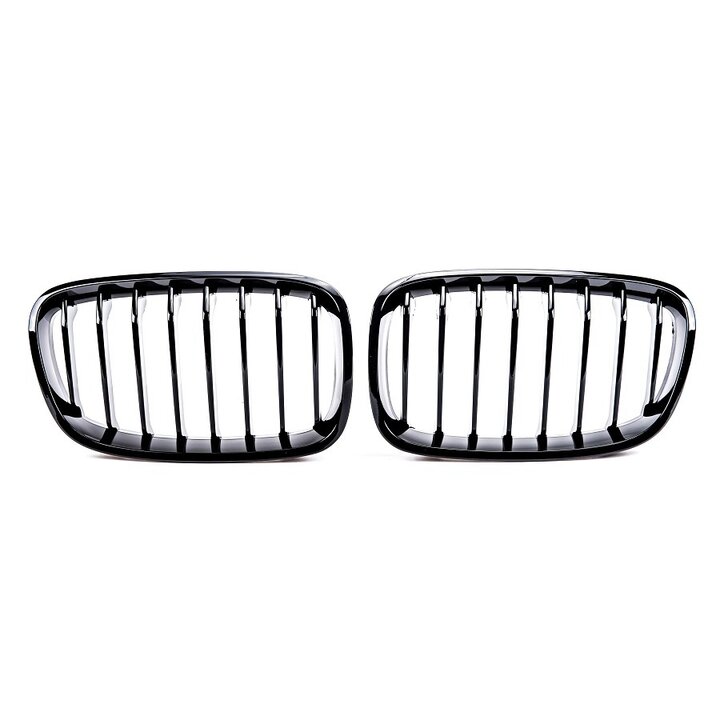Grillen hoogglans zwart passend voor BMW 1 serie F20 en F21 model 2012 - 2015 