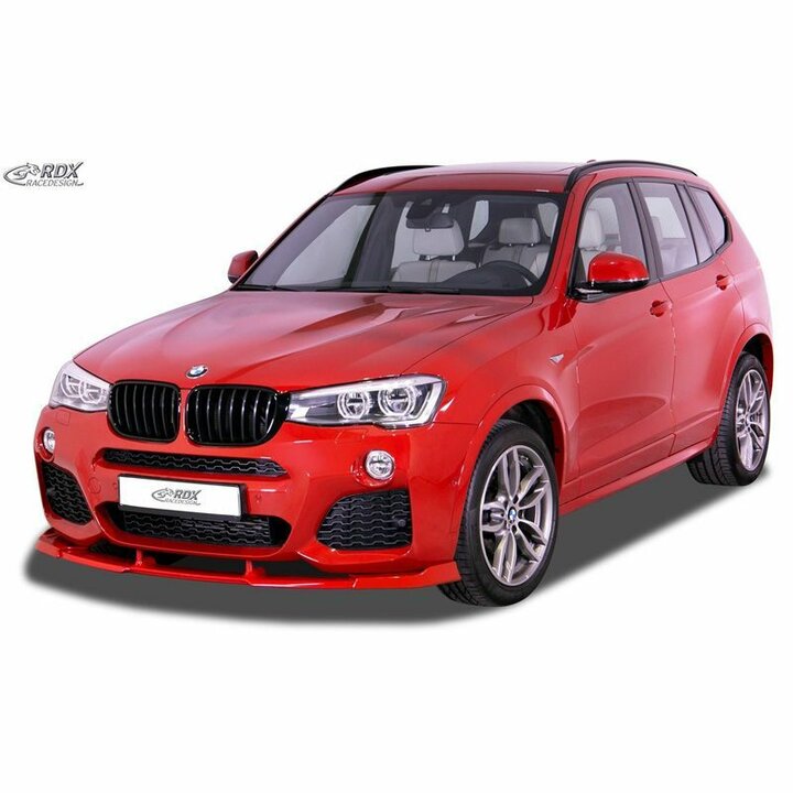 Voorspoiler Vario-X passend voor BMW X3 F25 model 2014-2017 met M pakket voorbumper