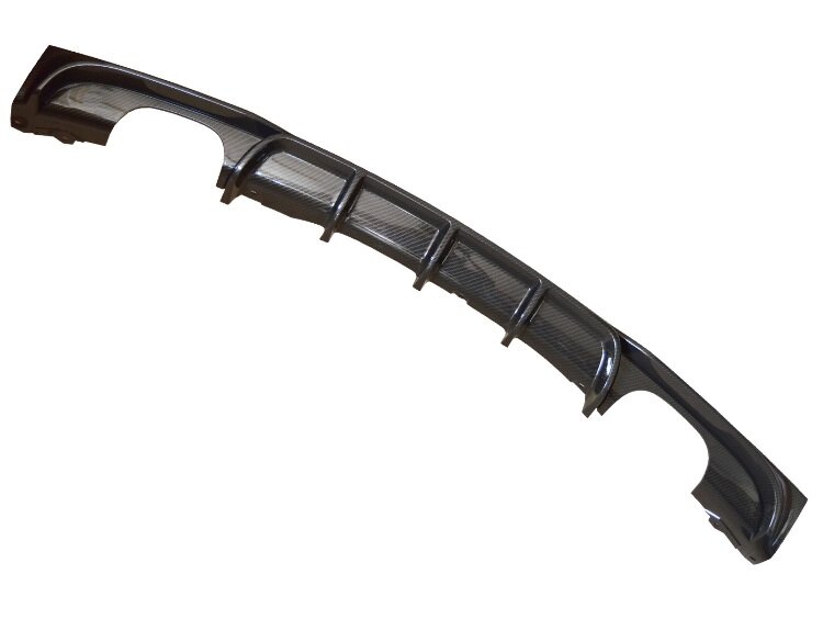 Performance look diffuser carbon look vier uitlaten passend voor BMW 3 serie F30 en F31 met M pakket achterbumper
