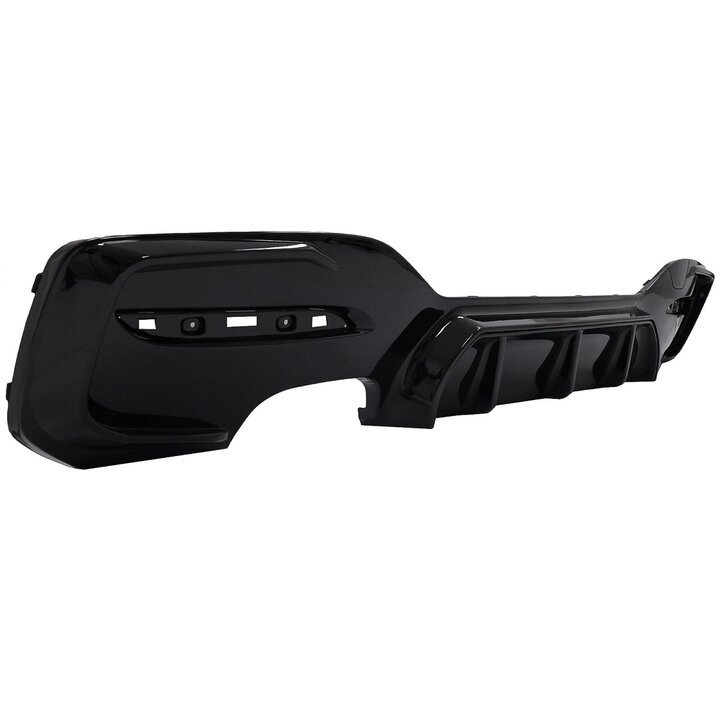 Performance look diffuser glanzend zwart uitlaat links passend voor BMW 1 serie F20 LCI en F21 LCI