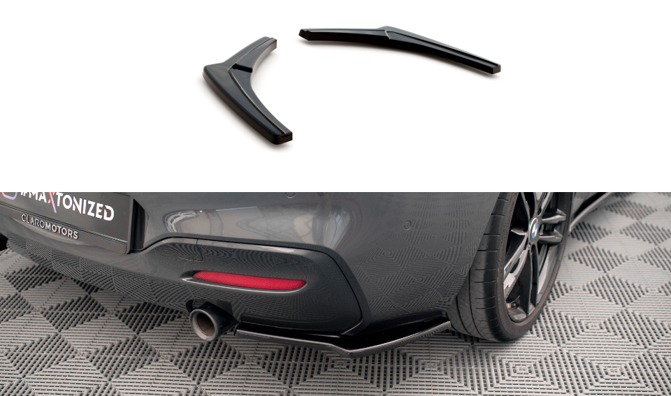 Maxton Design diffusor zijkanten V2 M pakket BMW 1 serie F20LCI en F21LCI