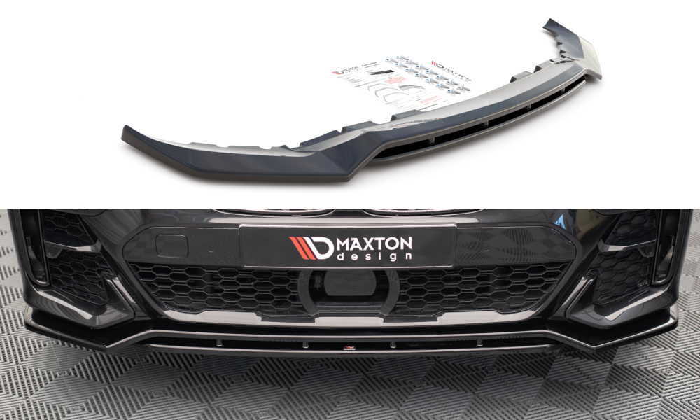 Maxton Design front spoiler V1 glanzend zwart passend voor BMW X7 G07 met M pakket