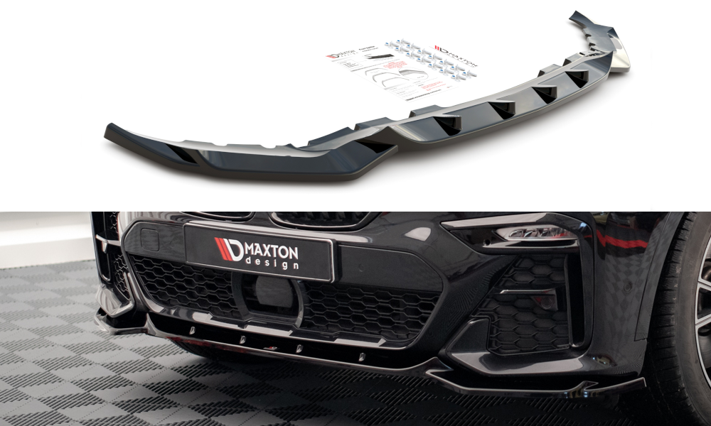 Maxton Design front spoiler V3 glanzend zwart passend voor BMW X7 G07 M pakket