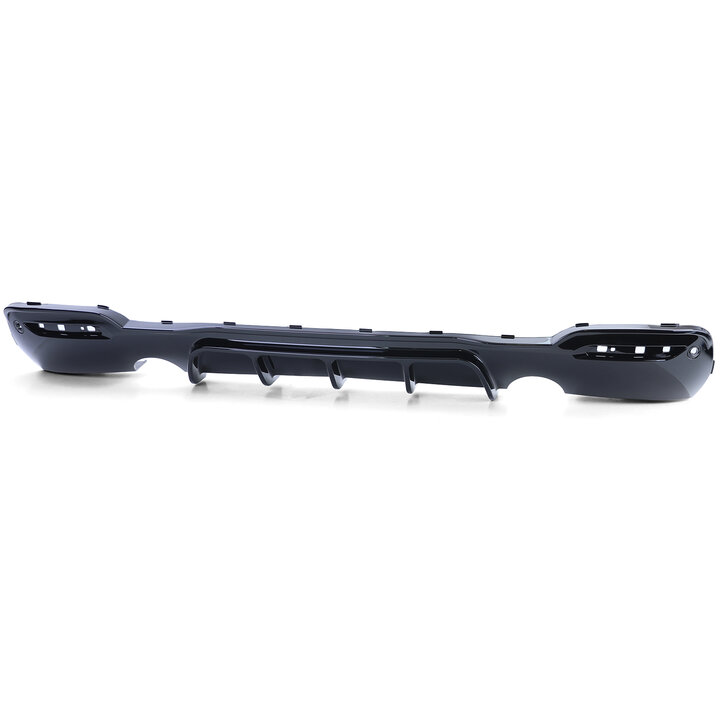 Diffuser glanzend zwart performance look passend voor BMW 3 serie F34 GT met M pakket achterbumper uitlaat links en uitlaat rechts