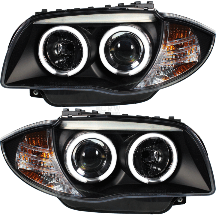 Angel eyes koplampen CCFL passend voor BMW 1 serie E81 E82 E87 E87 LCI E88