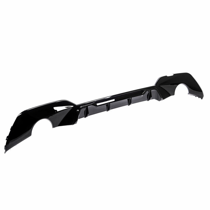 Competition look diffuser glanzend zwart passend voor BMW 3 serie G20 en G21 model 2019 - 2022 met M pakket achterbumper