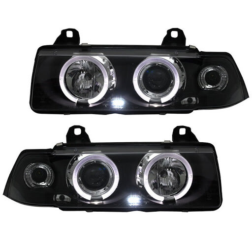 Angel eyes koplampen passend voor BMW 3 serie E36 sedan en touring