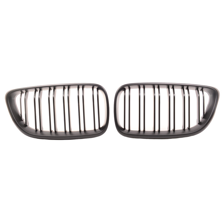 Grillen mat zwart dubbelspijls grillen passend voor BMW 2 serie F22 en F23 