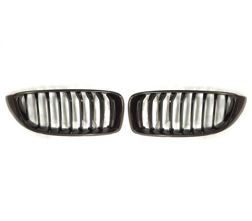 Carbon look grillen passend voor BMW 4 serie F32, F33 en F36