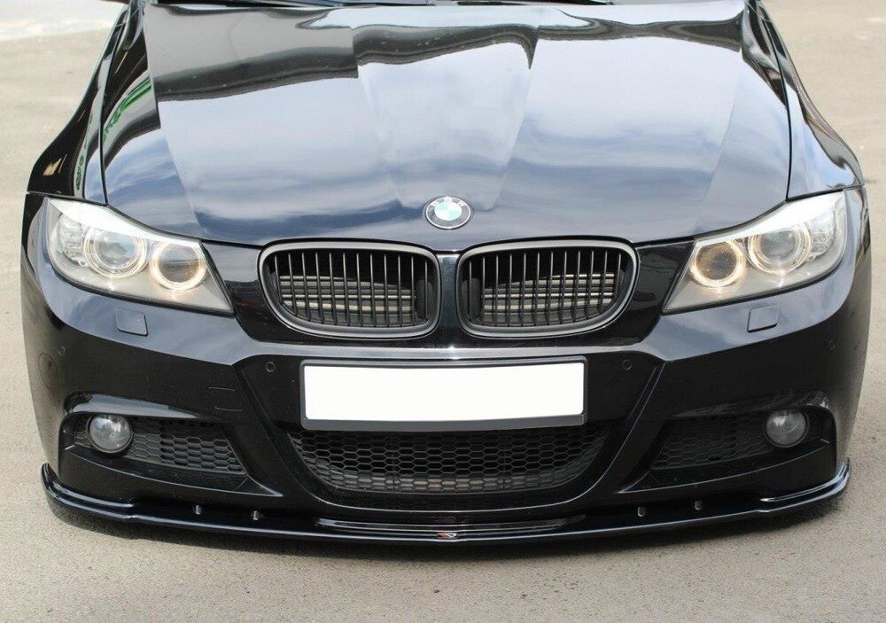 Frontsplitter passend voor BMW 3 serie E90 LCI en E91 LCI met M pakket voorbumper model 2008 - 2012 Maxton Design 