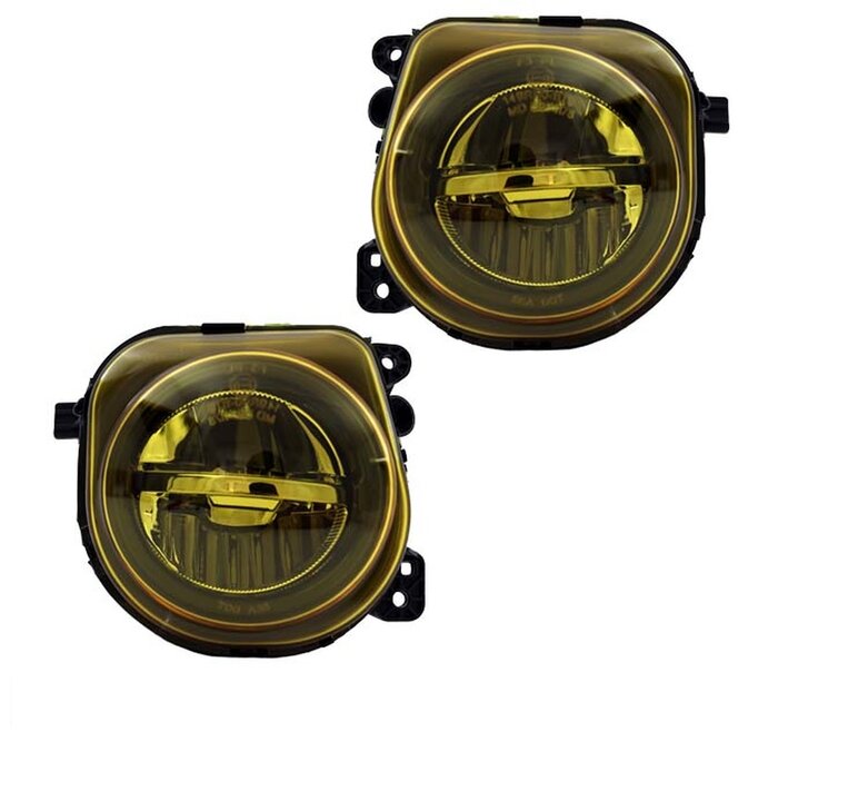 Mistlampen geel passend voor BMW 5 serie F07 GT LCI, F10 LCI en F11 LCI met M pakket voorbumper