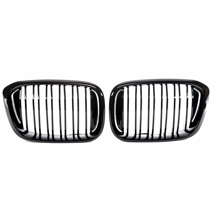 Grillen dubbelspijls glanzend zwart passend voor BMW X3 G01 en X4 G02