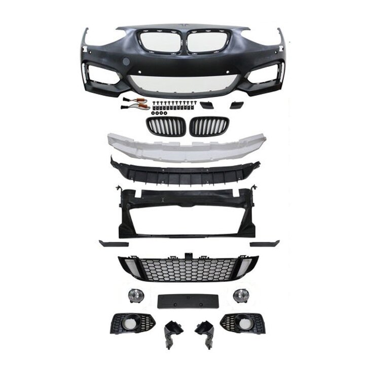 EVO look voorbumper passend voor BMW 1 serie F20 en F21 model 2011 - 2015