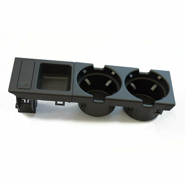 Bekerhouder en muntenhouder zwart passend voor BMW 3 serie E46 