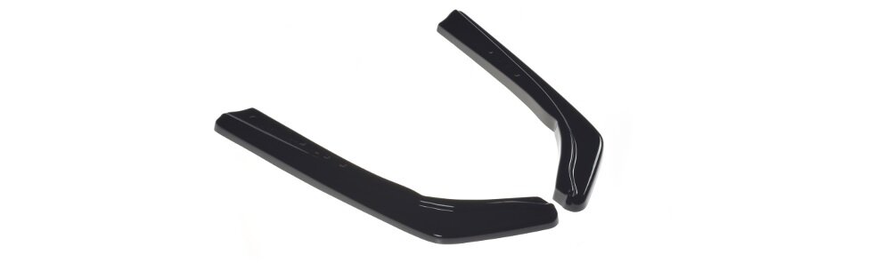 Diffuser hoeken glanzend zwart passend voor BMW 3 serie G20 en G21 model 2019 - 2022 met M pakket bumper