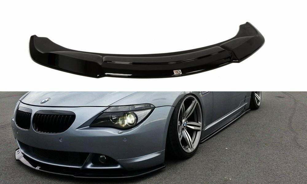 Front spoiler passend voor BMW 6 serie E63 en E64 met standaard voorbumper 2003 - 2007 versie 2 Maxton Design