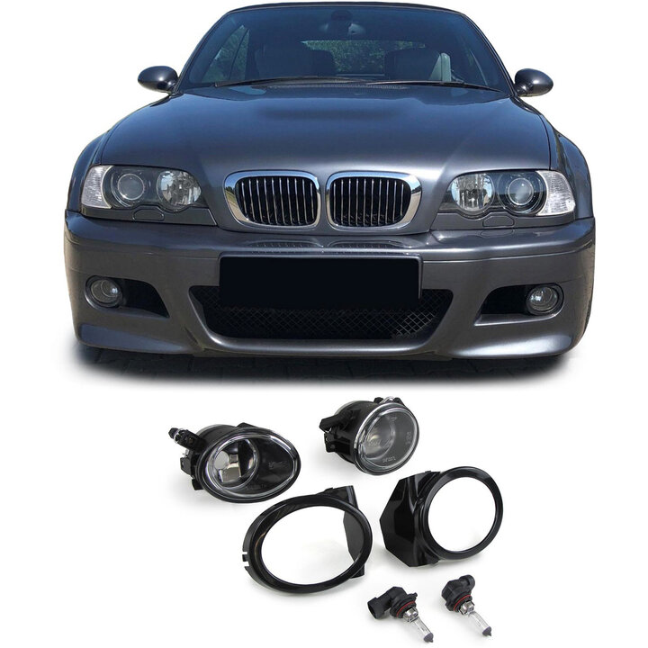 Mistlampen passend voor BMW 3 serie E46 en BMW 5 serie E39 met M pakket voorbumper