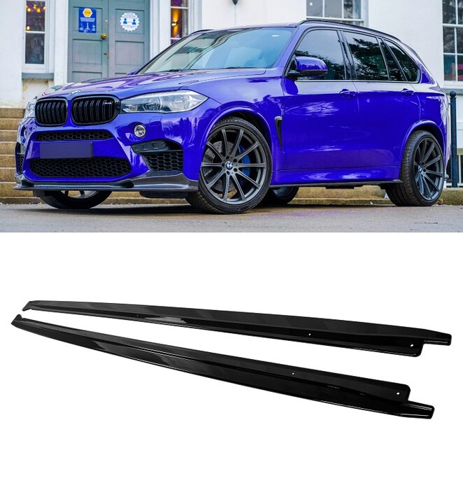 Sideskirt aanzets glanzend passend voor BMW X5 F15 met M pakket sideskirts